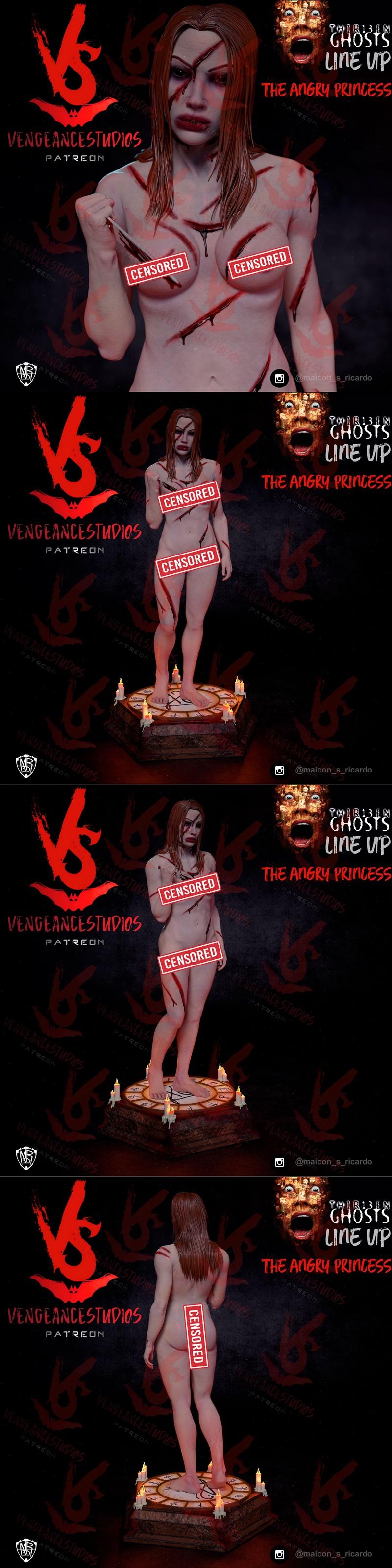 VS3D – 13个幽灵的愤怒公主 3D打印模型|VS3D – The Angry Princess (13 Ghosts) – 3D Print Model STL