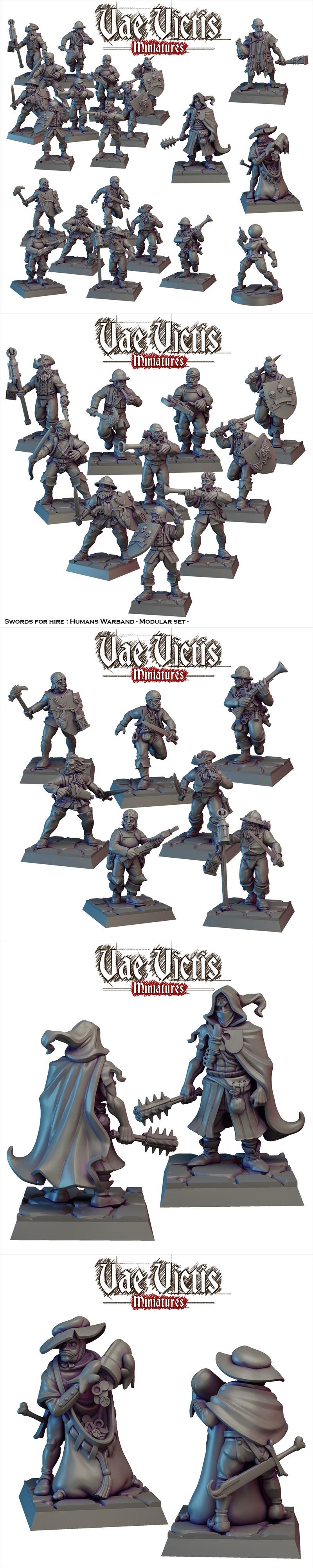 瓦尔维斯迷你模型 - 血与黄金第五卷 - 3D打印模型|Vae Victis Miniatures – Blood & Gold vol.5 March 2025 – 3D Print Model STL