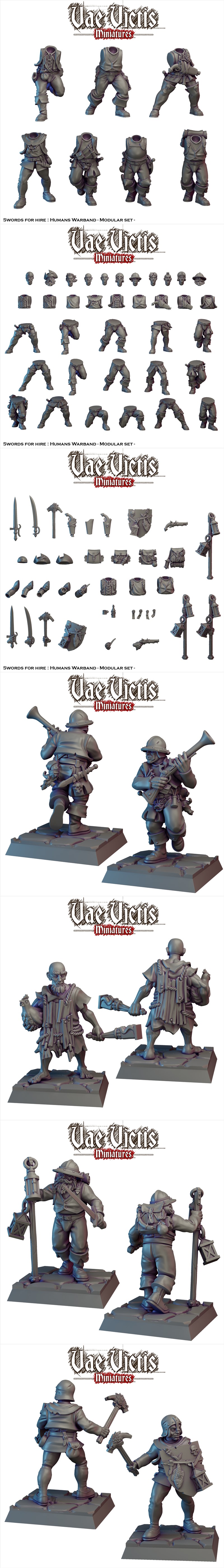 瓦尔维斯迷你模型 - 血与黄金第五卷 - 3D打印模型|Vae Victis Miniatures – Blood & Gold vol.5 March 2025 – 3D Print Model STL