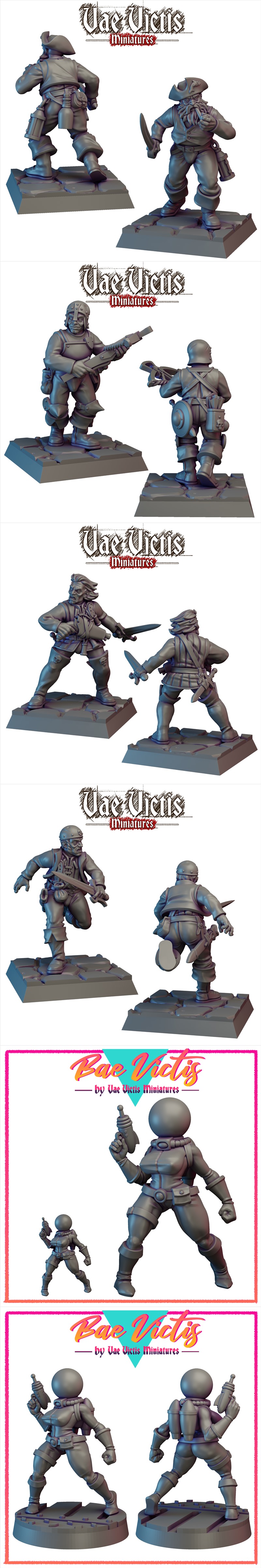 瓦尔维斯迷你模型 - 血与黄金第五卷 - 3D打印模型|Vae Victis Miniatures – Blood & Gold vol.5 March 2025 – 3D Print Model STL