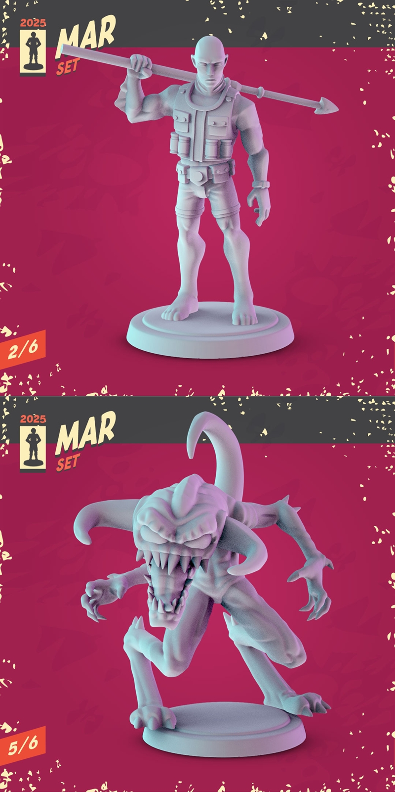 Pop Minis 3月2025款 3D打印模型集|Pop Minis Set March 2025 – 3D Print Model STL