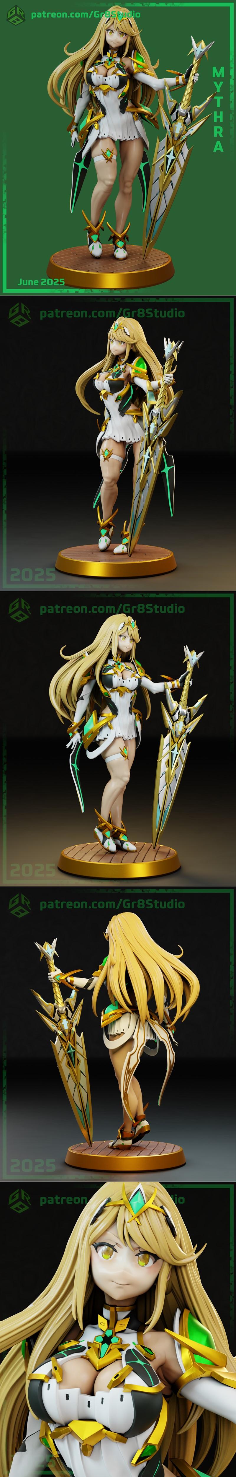 格瑞科技 - 萤火之刃 - 奥菲斯 3D打印模型|Gr8Tech – Xenoblade – Mythra – 3D Print Model STL