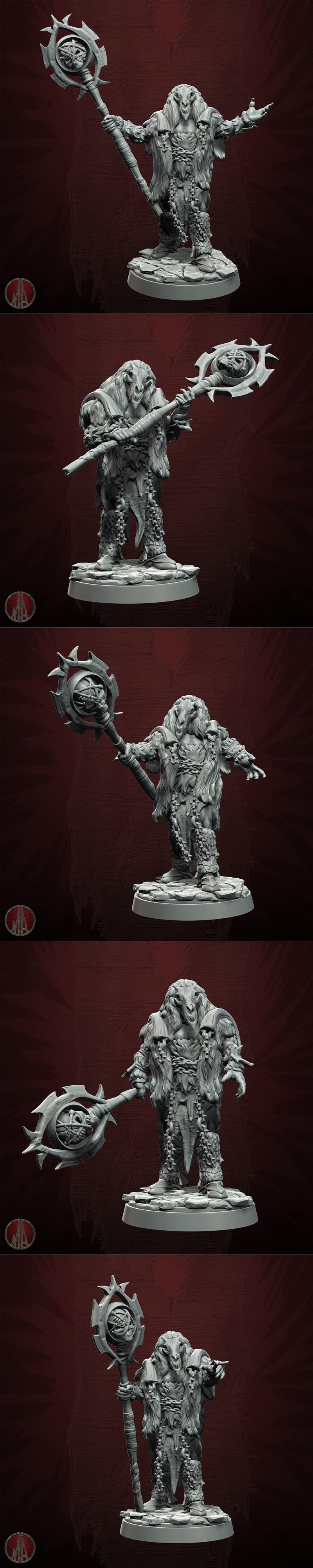 格里什库恩 - 狼人部落 - 3D打印模型|Grishkun – Orc Horde – 3D Print Model STL