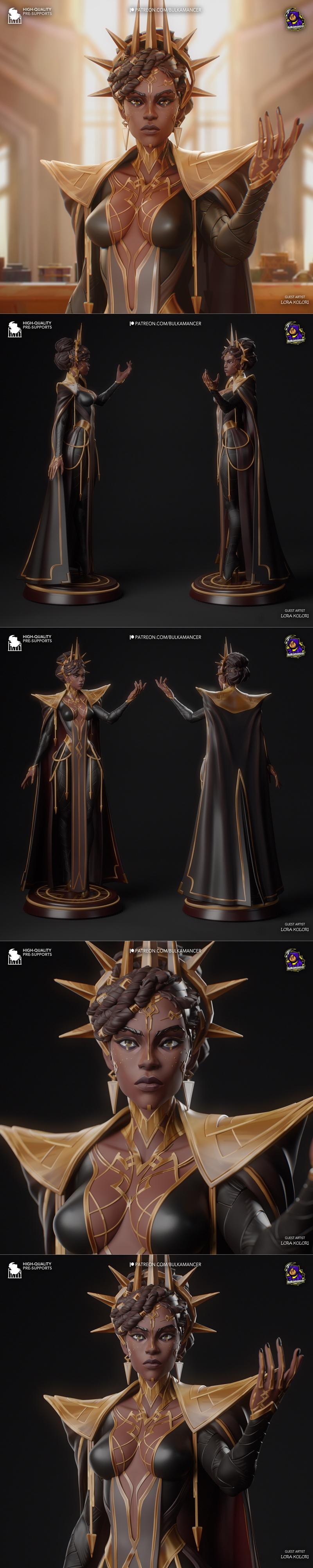 Bulkamancer造型设计 - Mel Medarda - 3D打印模型|Bulkamancer Sculpts – Mel Medarda – 3D Print Model STL