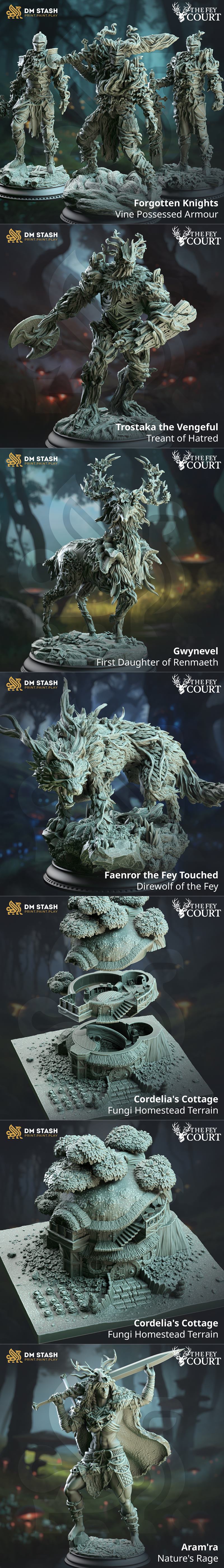DM Stash – 奇想之庭 2025款 3D打印模型|DM Stash – The Fey Court May 2025 – 3D Print Model STL