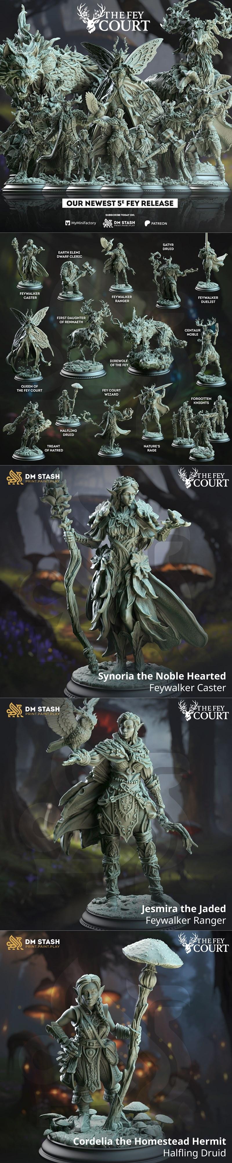 DM Stash – 奇想之庭 2025款 3D打印模型|DM Stash – The Fey Court May 2025 – 3D Print Model STL
