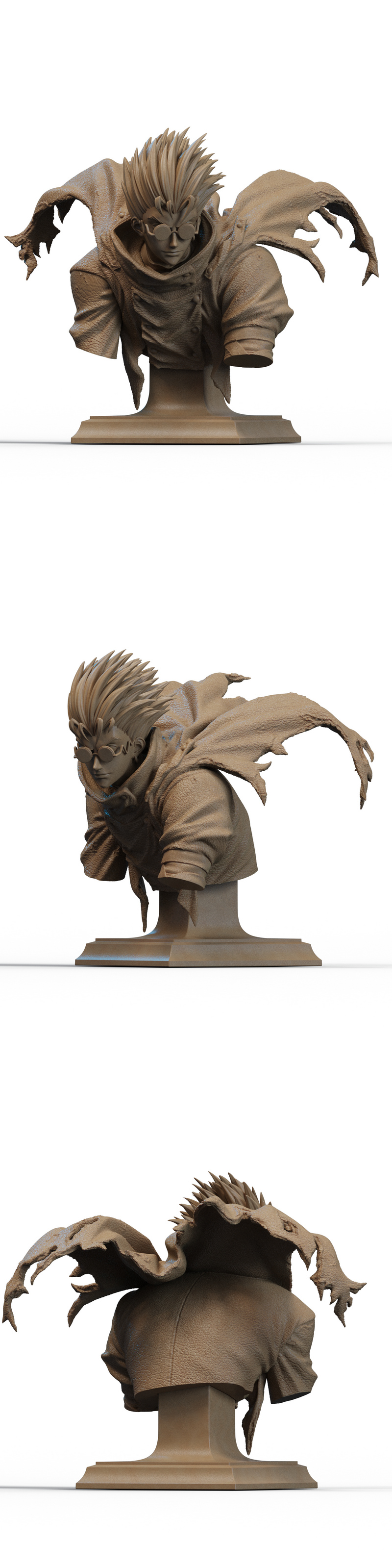Vash的3D打印模型|Vash Bust – 3D Print Model