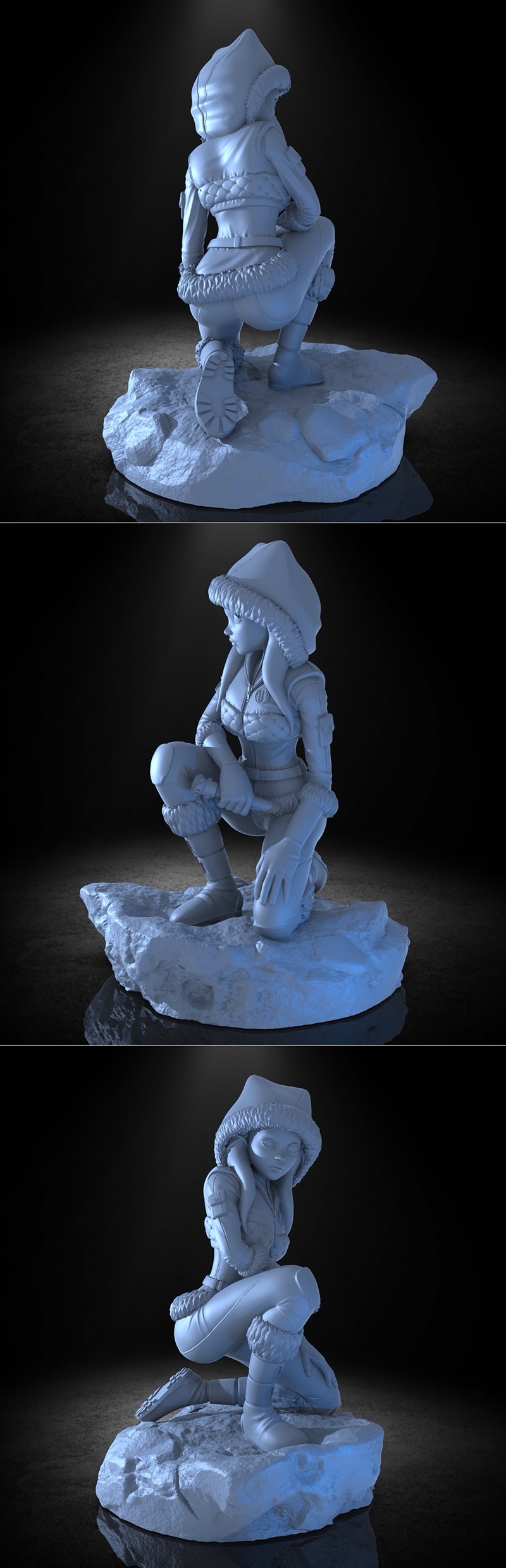 3D打印模型：星球大战 Ahsoka Tano角色模型|Messias 3D Figure – Ahsoka Tano – 3D Print Model STL