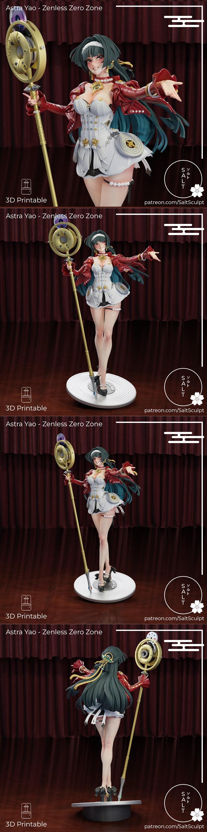 SaltSculpt – 无界之境 – 艾斯特娅 3D打印模型|SaltSculpt – Zenless Zone Zero – Astra Yao – 3D Print Model STL
