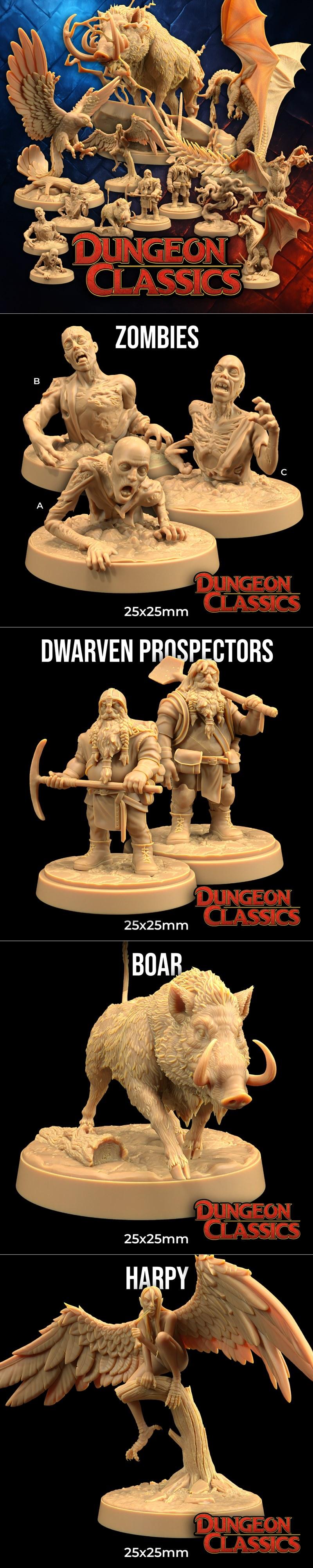 dungeon经典12月2024 - 3D打印模型STL|Dungeon Classics December 2024 – 3D Print Model STL