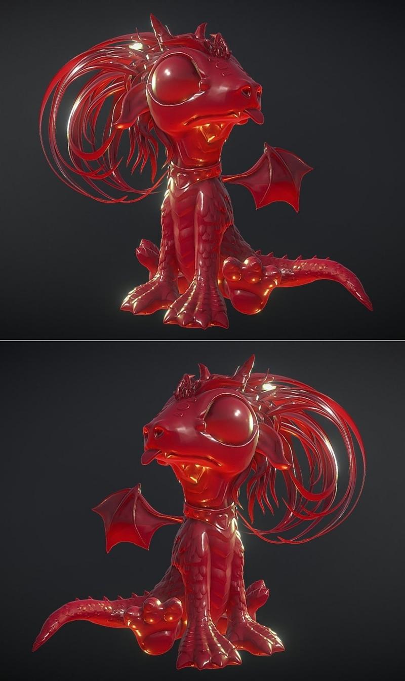 小龙雕塑-3D打印模型|Little Dragon Sculpt – 3D Print Model STL