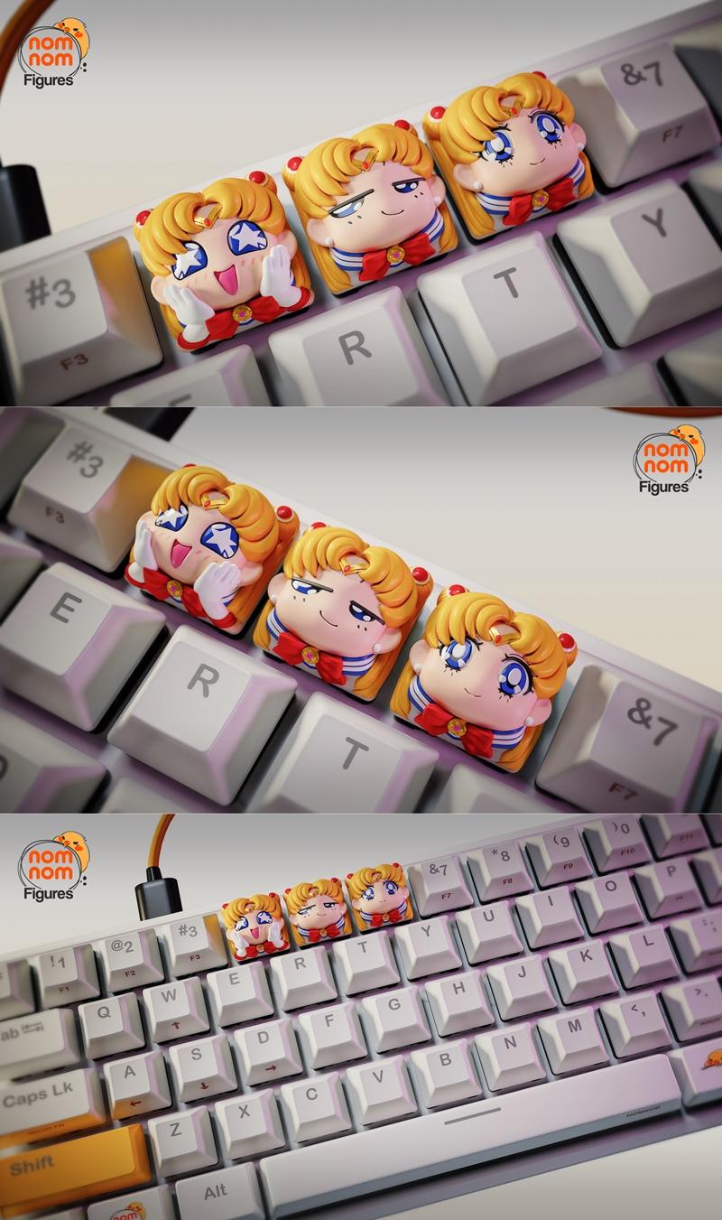 Sailor Moon 3D打印模型|Nomnom Figures – Sailor Moon – 3D Print Model STL