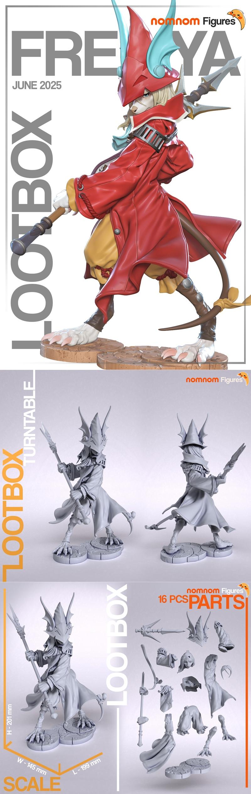 FF9芙蕾雅3D打印模型|Nomnom Figures – Freya Crescent – Final Fantasy IX – 3D Print Model STL