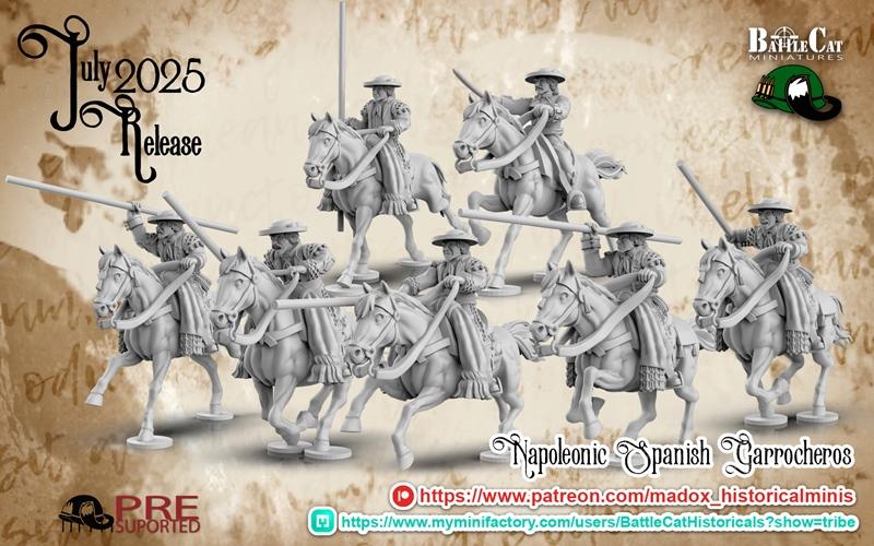 拿破仑时期的西班牙格拉霍切罗3D打印模型|Napoleonic Spanish Garrocheros – 3D Print Model STL