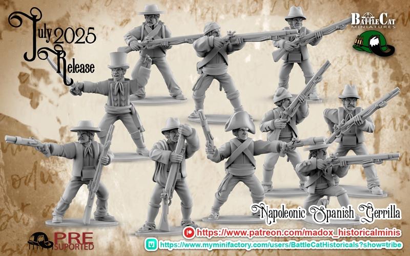 拿破仑西班牙游击队——3D打印模型|Napoleonic Spanish Guerilla – 3D Print Model STL
