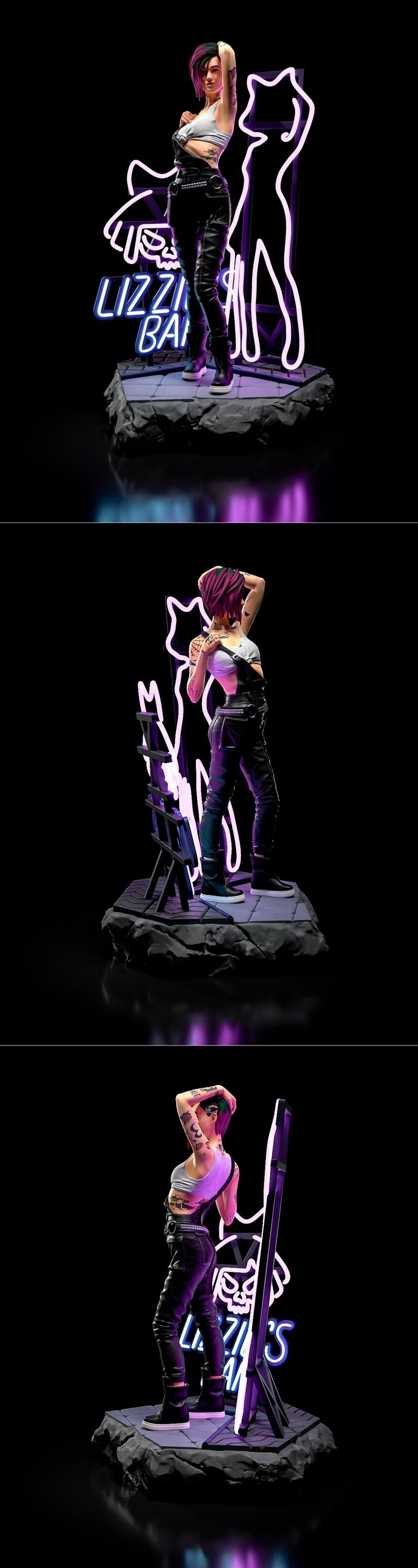 H3LL创造者 - 睦子阿尔瓦雷斯 - 3D打印模型|h3LL creator – Judy Alvarez – 3D Print Model STL