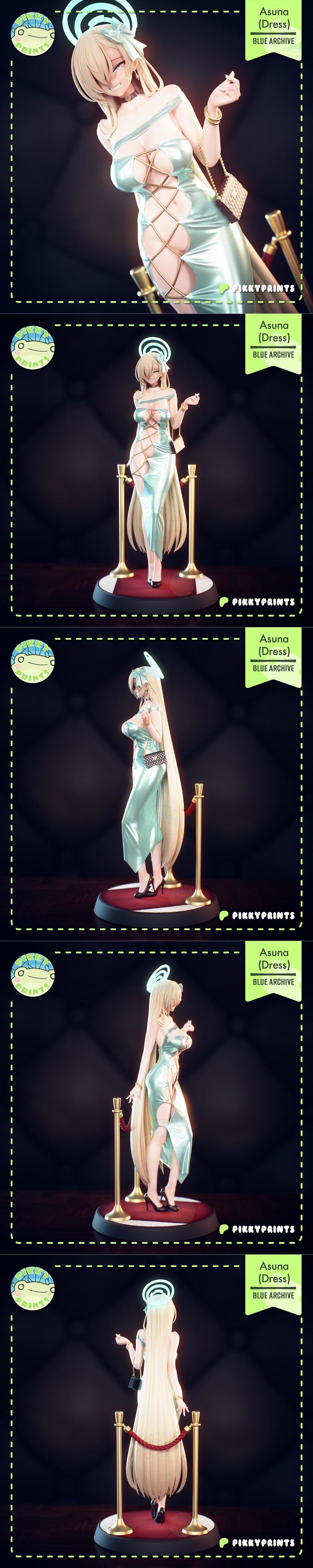 Pikky Prints - 蓝 Archive - 一之濑凉花 - 3D打印模型|Pikky Prints – Blue Archive – Ichinose Asuna – 3D Print Model STL