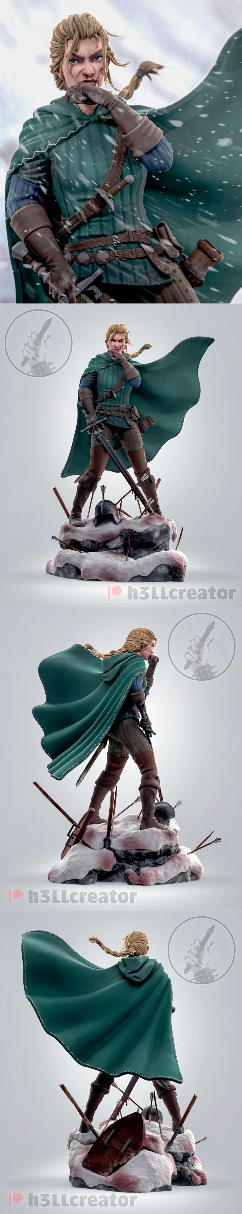H3LL创作——莉里亚与瑞维亚女王Meve 3D打印模型|H3LL Creator – Meve Queen of Lyria and Rivia – 3D Print Model STL