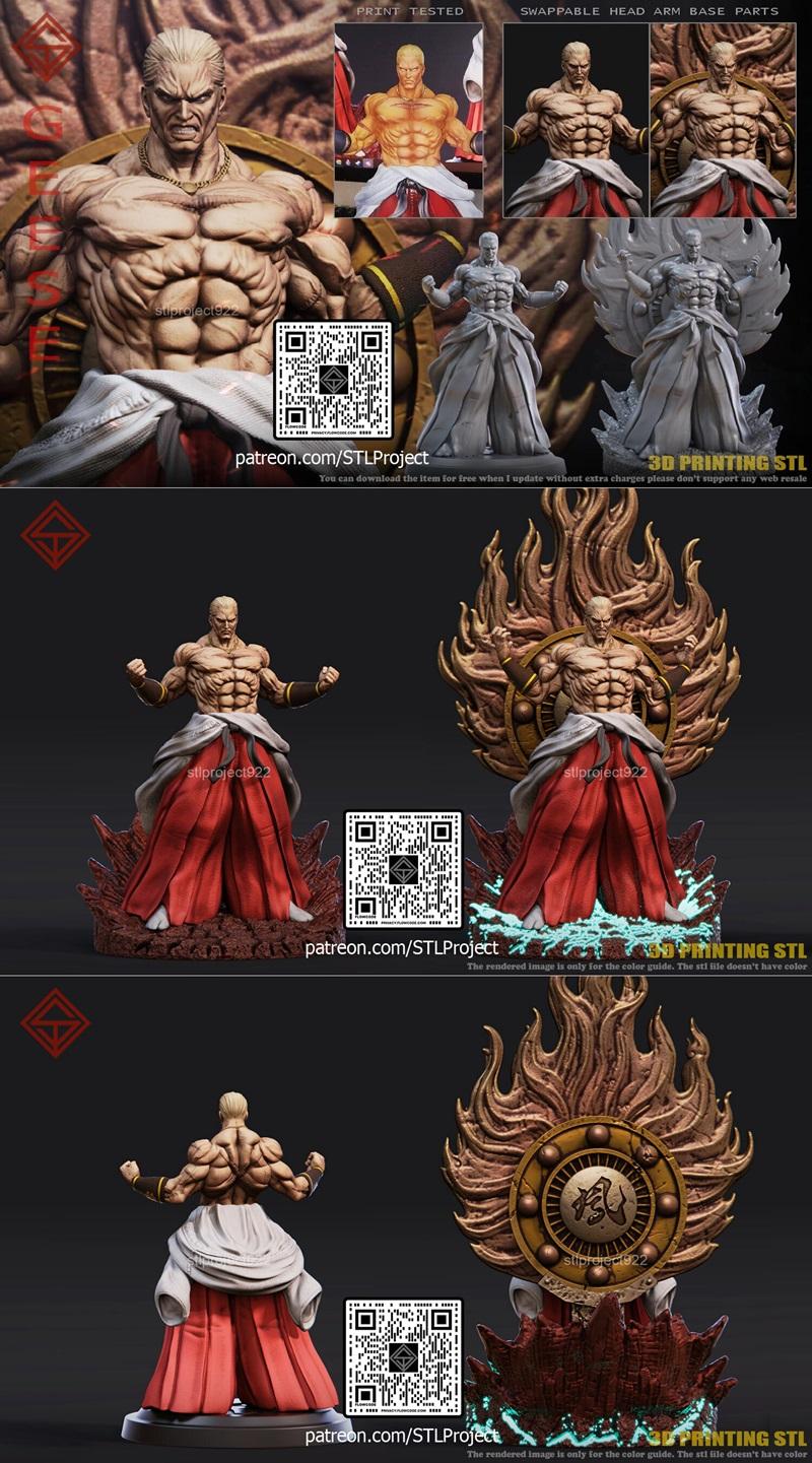 STL项目 - 乔治·霍华德 - 3D打印模型|STL Project – Geese Howard – 3D Print Model STL
