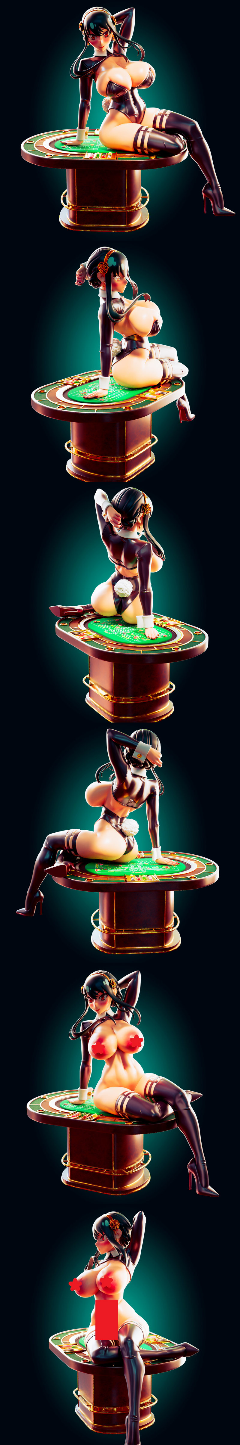 《幻影家族》3D打印模型：尤尔·福尔格尔|Officer Rhu – Spy x Family – Yor Forger – 3D Print Model