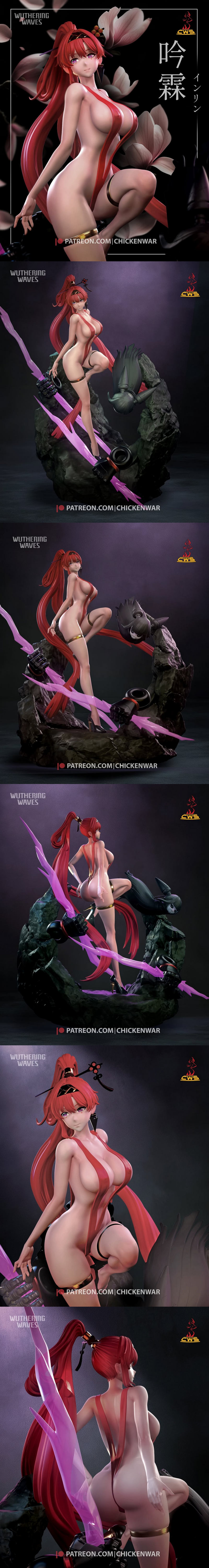 CW Studio - 无人深空 - 伊林比基尼款3D打印模型|CW Studio – Wuthering Waves – Yinlin in Bikini – 3D Print Model