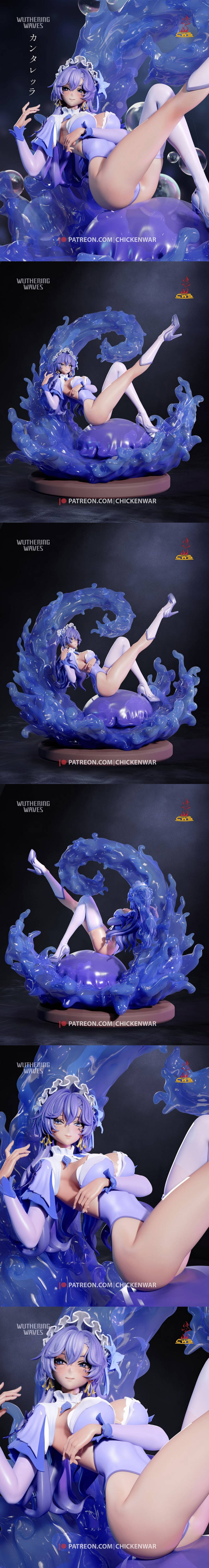 CW工作室 - 《崩坏：星穹铁道》坎塔雷拉泳装款3D打印模型|CW Studio – Wuthering Waves – Cantarella in Swimsuit – 3D Print Model