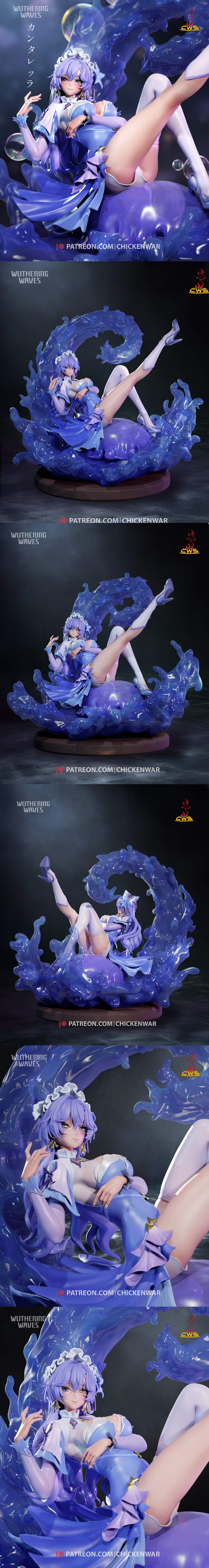 CW工作室 - 《原神》- 蒂安 3D打印模型|CW Studio – Wuthering Waves – Cantarella – 3D Print Model