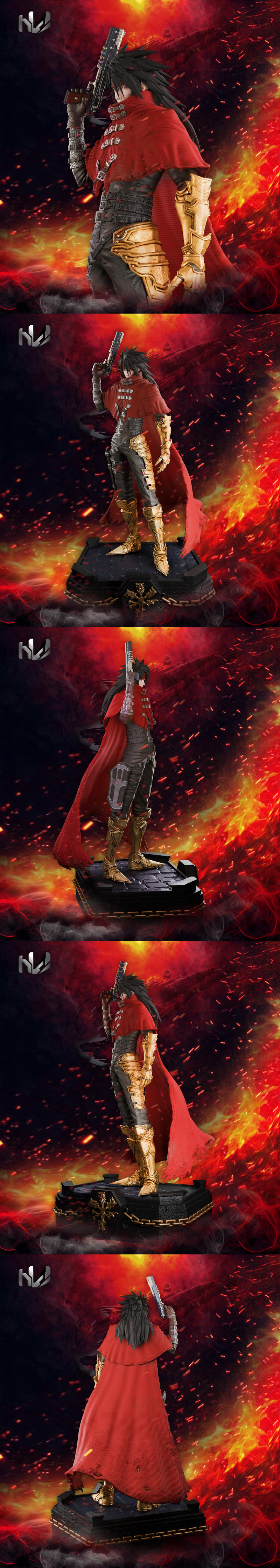 范·瓦伦蒂恩 3D打印模型|Vincent Valentine – 3D Print Model