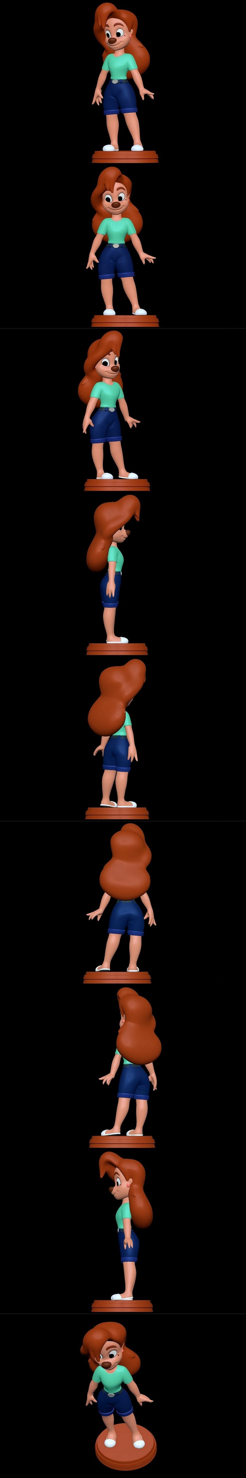 SillyToys旗下《疯狂动物城》罗克斯安罗弗3D打印模型|SillyToys – Roxanne Rover A Goofy Movie – 3D Print Model