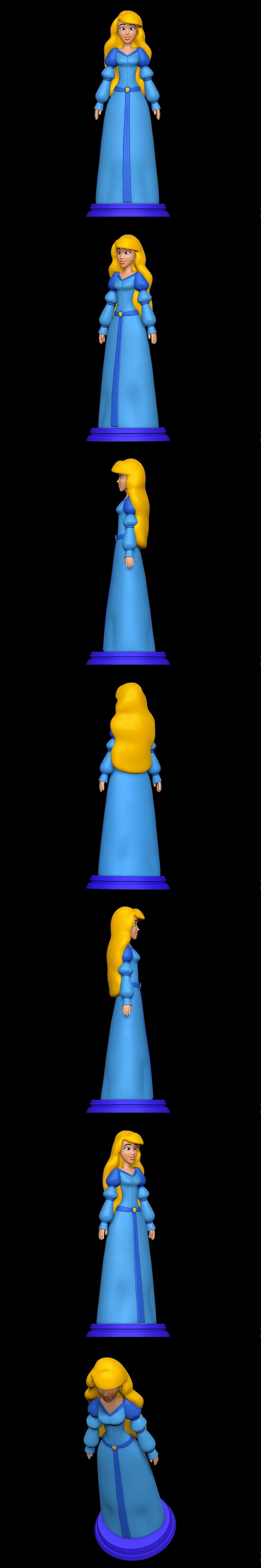 天鹅公主3D打印模型|SillyToys – Princess Odette The Swan Princess – 3D Print Model