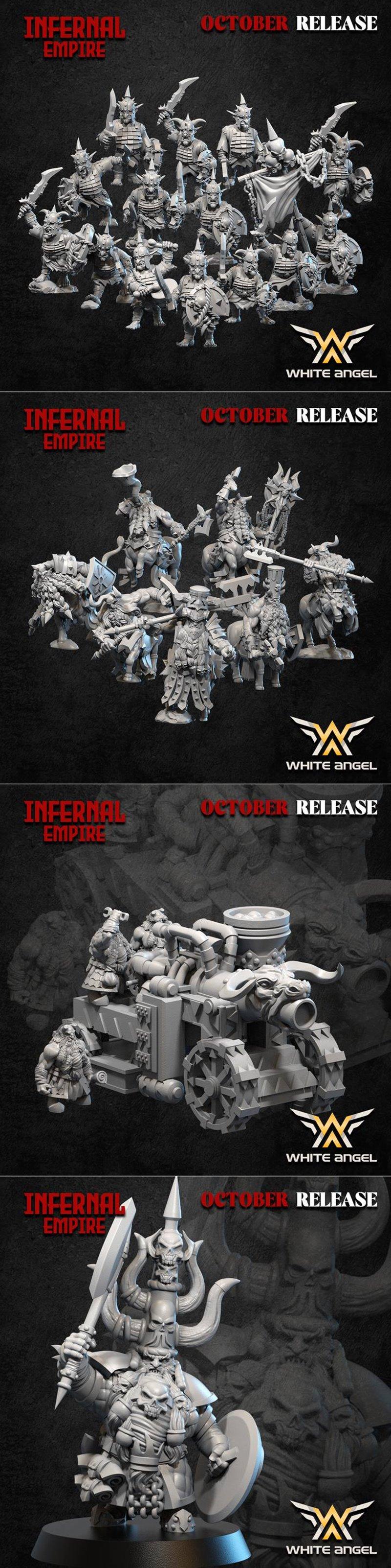 白天使迷你模型—— infernal empire 3D打印作品|White Angel Miniatures – Infernal Empire – 3D Print Model STL