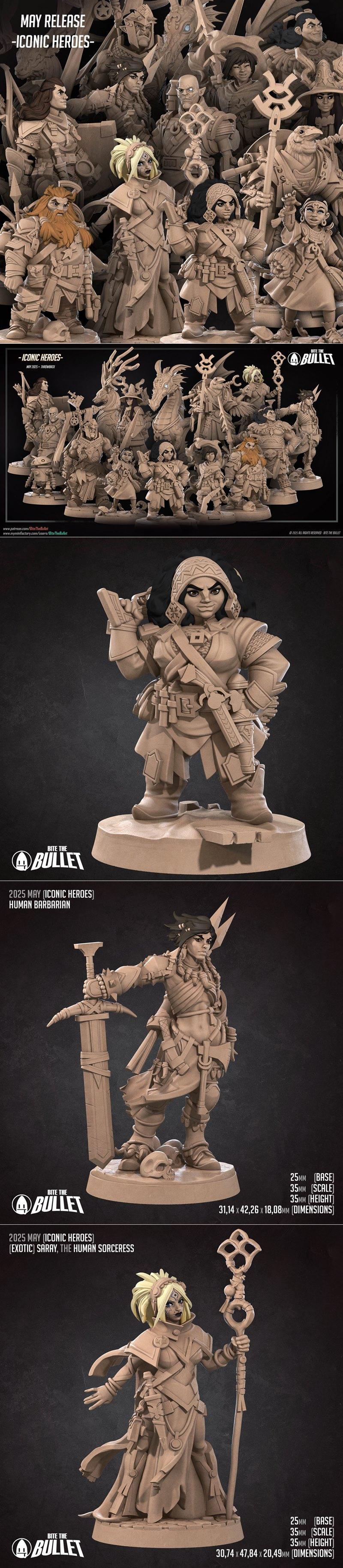 咬下子弹——2025 iconic英雄3D打印模型|Bite the Bullet – Iconic Heroes May 2025 – 3D Print Model STL