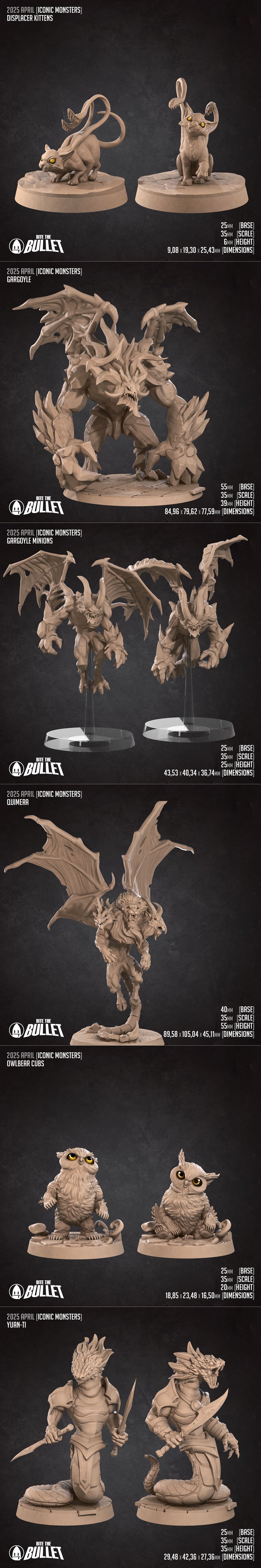 咬下子弹—— iconic怪物 2025年4月 3D打印模型|Bite the Bullet – Iconic Monsters April 2025 – 3D Print Model STL