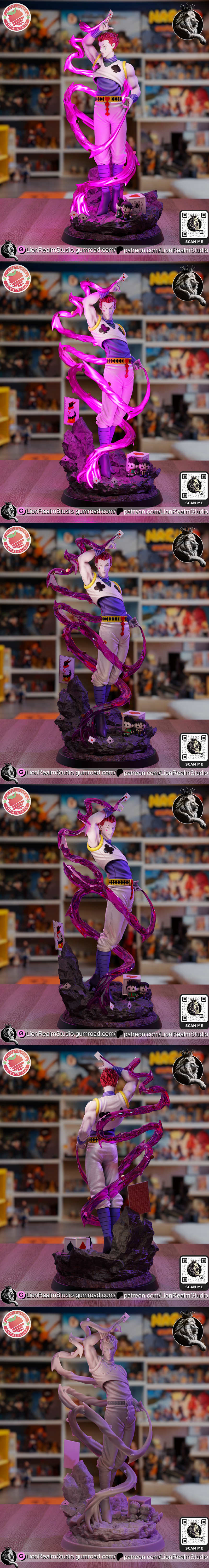 LionRealm Studio - 哈斯卡 - 3D打印模型|LionRealm Studio – Hunter x Hunter – Hisoka – 3D Print Model