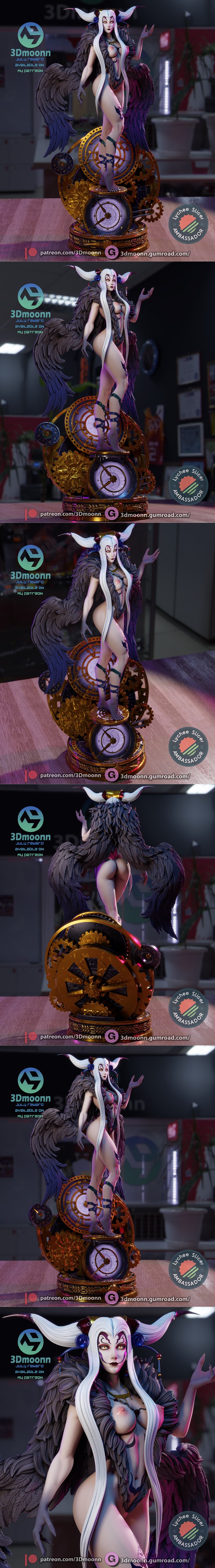 最终幻想 - 奥尔特米亚 3D打印模型|3Dmoonn – Final Fantasy – Ultimecia – 3D Print Model STL