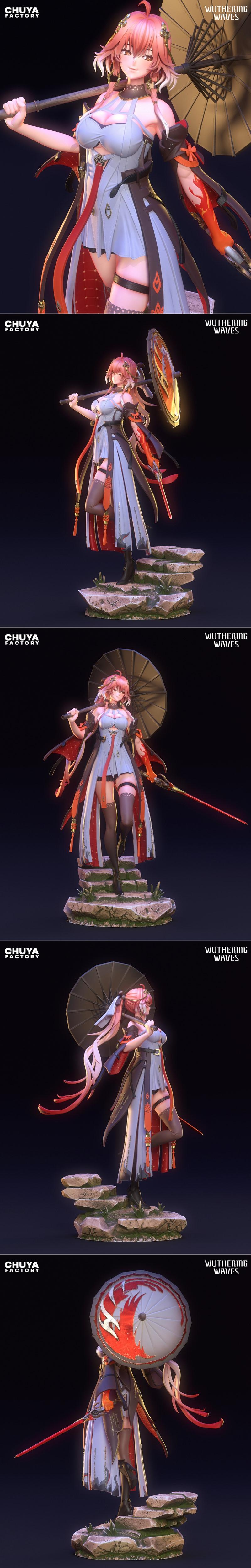 楚雅工坊 - 时光之波 -  Changli 3D打印模型|Chuya Factory – Wuthering Waves – Changli – 3D Print Model STL