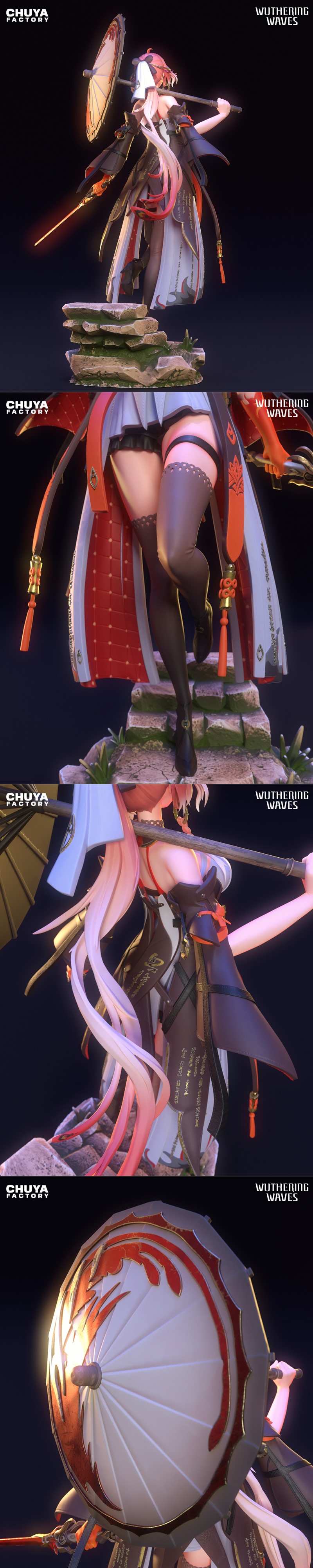 楚雅工坊 - 时光之波 -  Changli 3D打印模型|Chuya Factory – Wuthering Waves – Changli – 3D Print Model STL