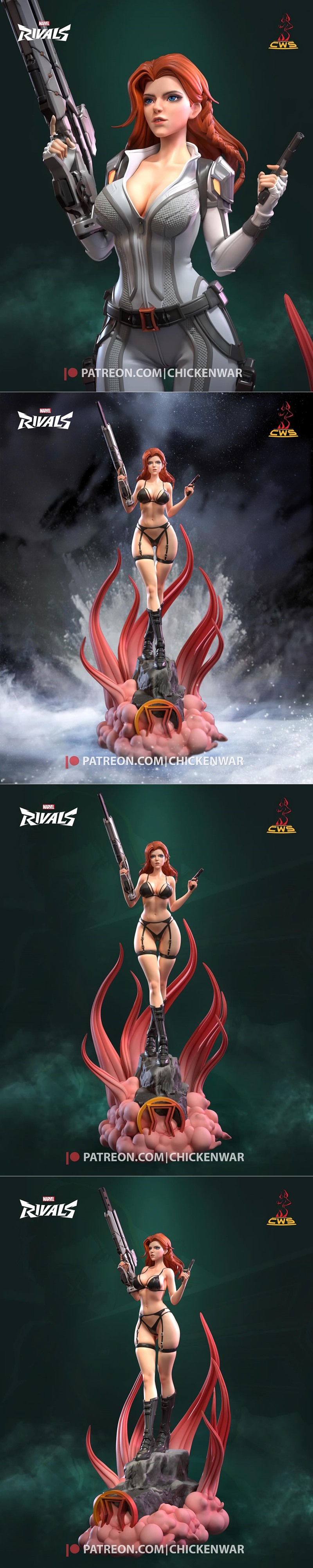 CW Studio – Marvel – Black Widow – 3D Print Model STL