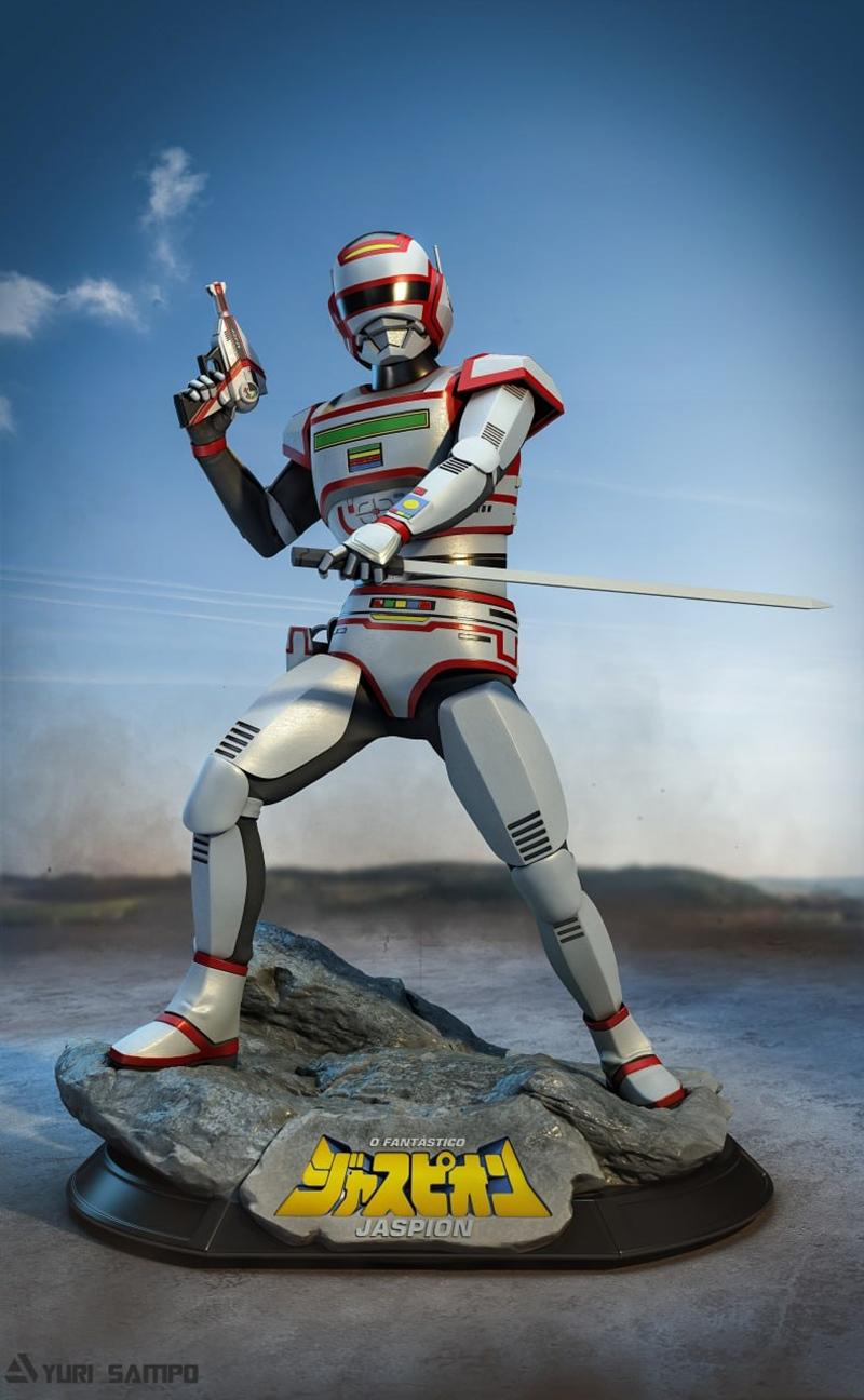 Jaspion第六尺度 3D打印模型|Jaspion Sixth Scale – 3D Print Model STL