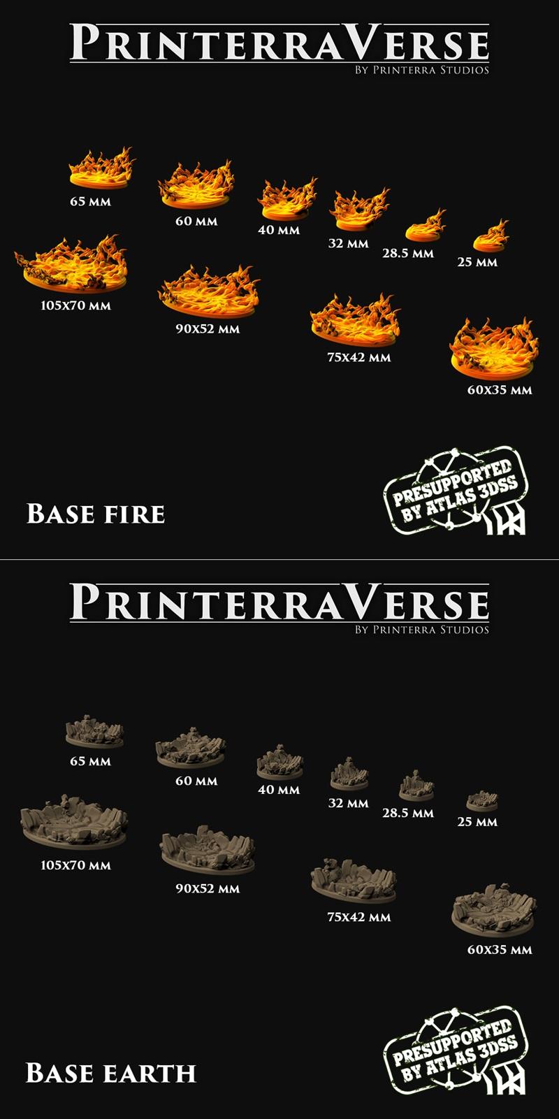地球与火焰基地 - 3D打印模型|Earth and Fire Base – 3D Print Model STL