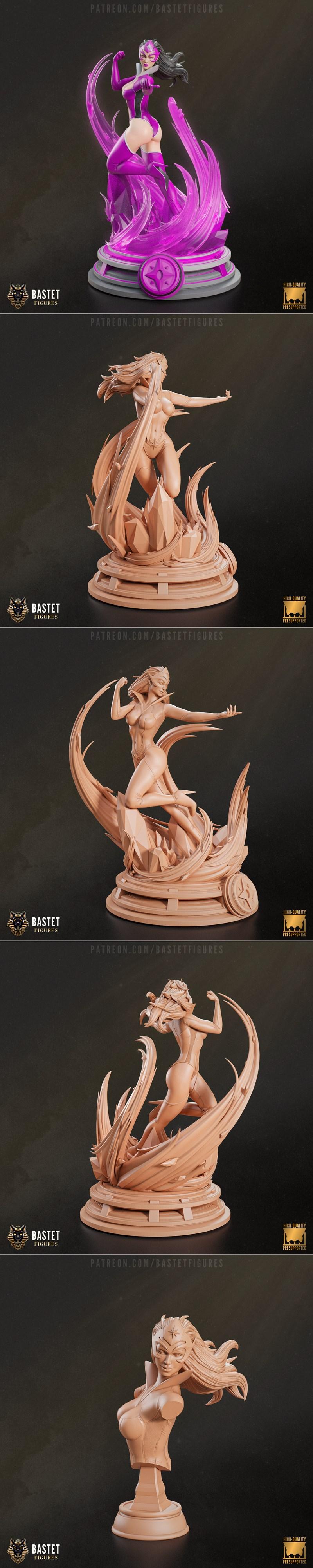 Bastet Figures – Star Sapphire – 3D Print Model STL