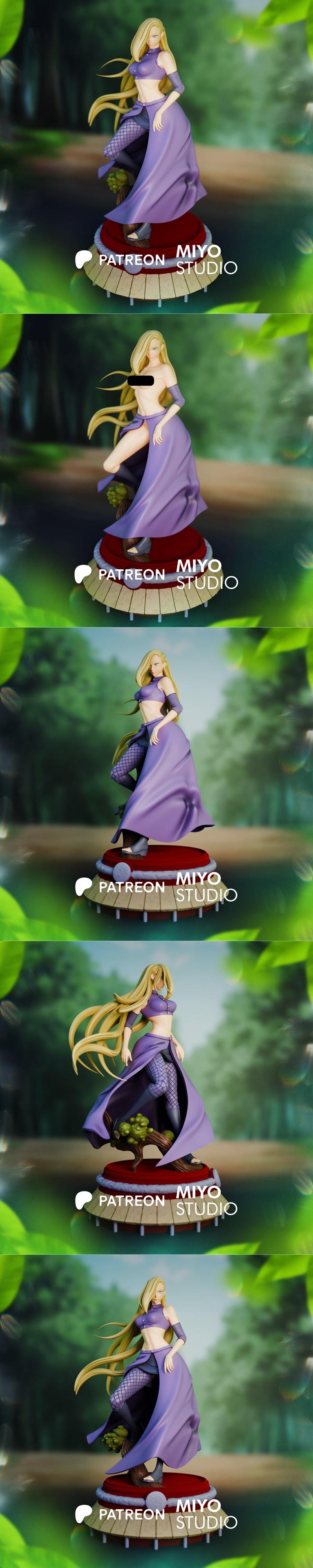 Miyo Studio - 木叶村 - 井野 3D打印模型|Miyo Studio – Naruto – Ino Yamanaka – 3D Print Model STL