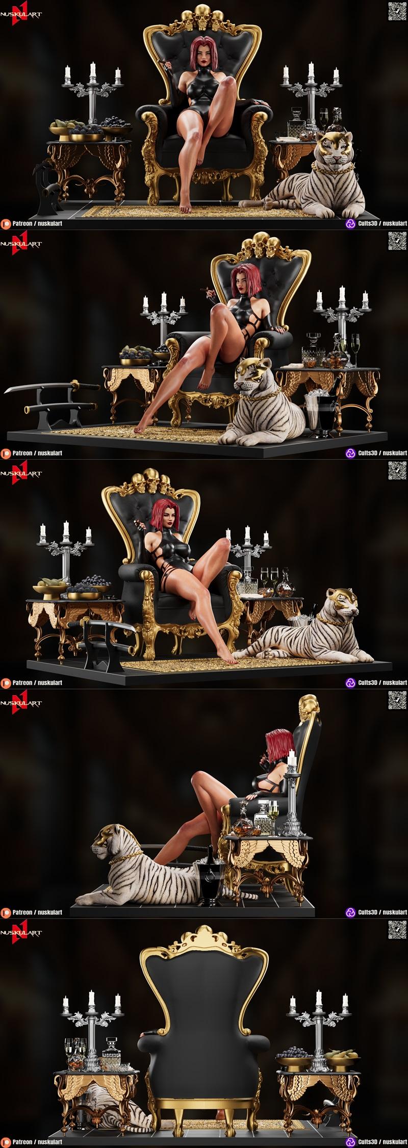 Nuskul艺术工作室 Blood Rayne巴洛克版3D打印模型|Nuskul Art – Blood Rayne – Baroque Edition – 3D Print Model STL