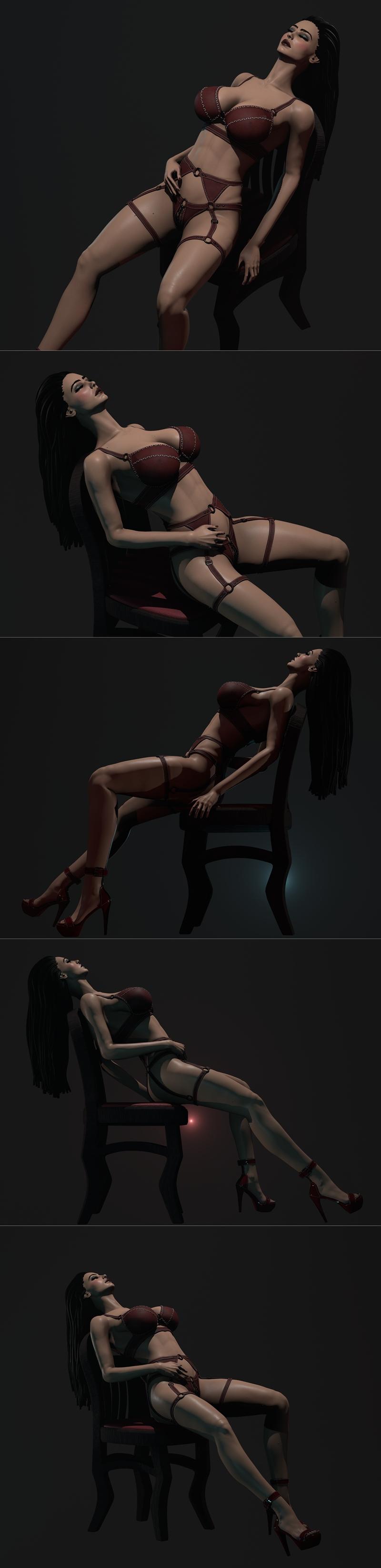 Gemma Scarlet Desire 3D打印模型|Gemma – Scarlet Desire – 3D Print Model STL