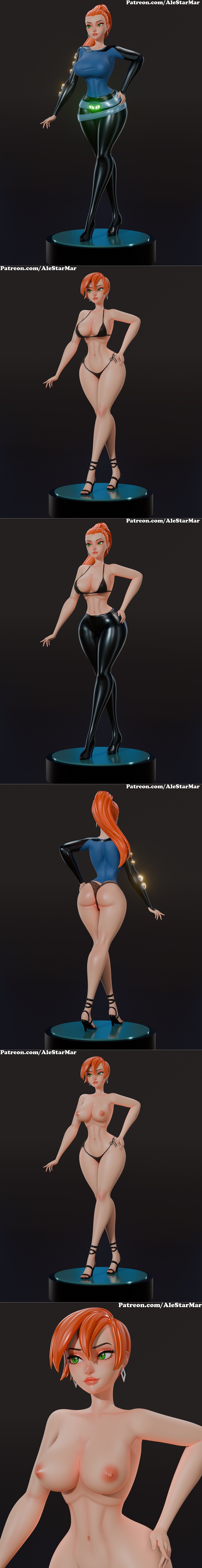 Alestarmar世界观 Gwendolyn 3D打印模型|Alestarmar – Gwendolyn – 3D Print Model STL