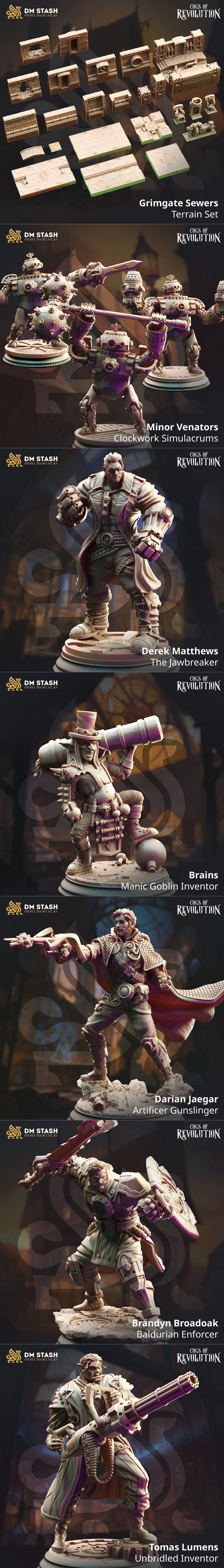 DM Stash – 机械革命齿轮 – 3D打印模型|DM Stash – Cogs of Revolution – 3D Print Model STL