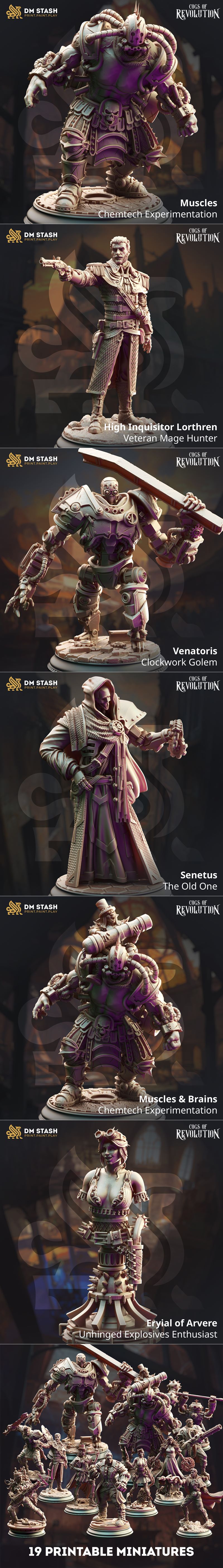 DM Stash – 机械革命齿轮 – 3D打印模型|DM Stash – Cogs of Revolution – 3D Print Model STL