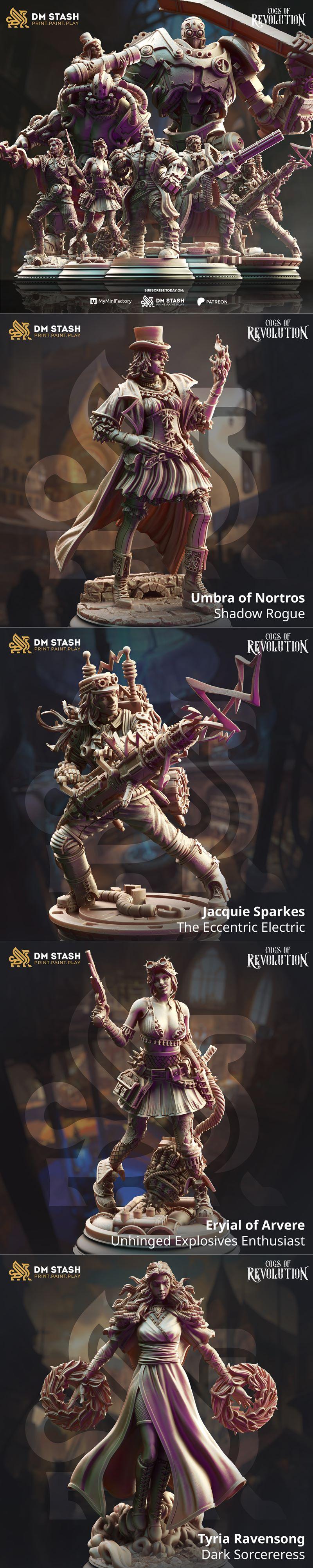 DM Stash – 机械革命齿轮 – 3D打印模型|DM Stash – Cogs of Revolution – 3D Print Model STL