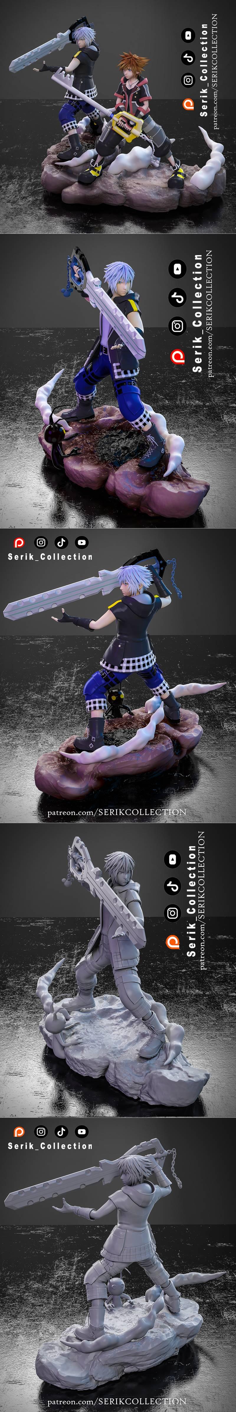 Riku - Kingdom Hearts 3D打印模型|Riku – Kingdom Hearts – 3D Print Model STL