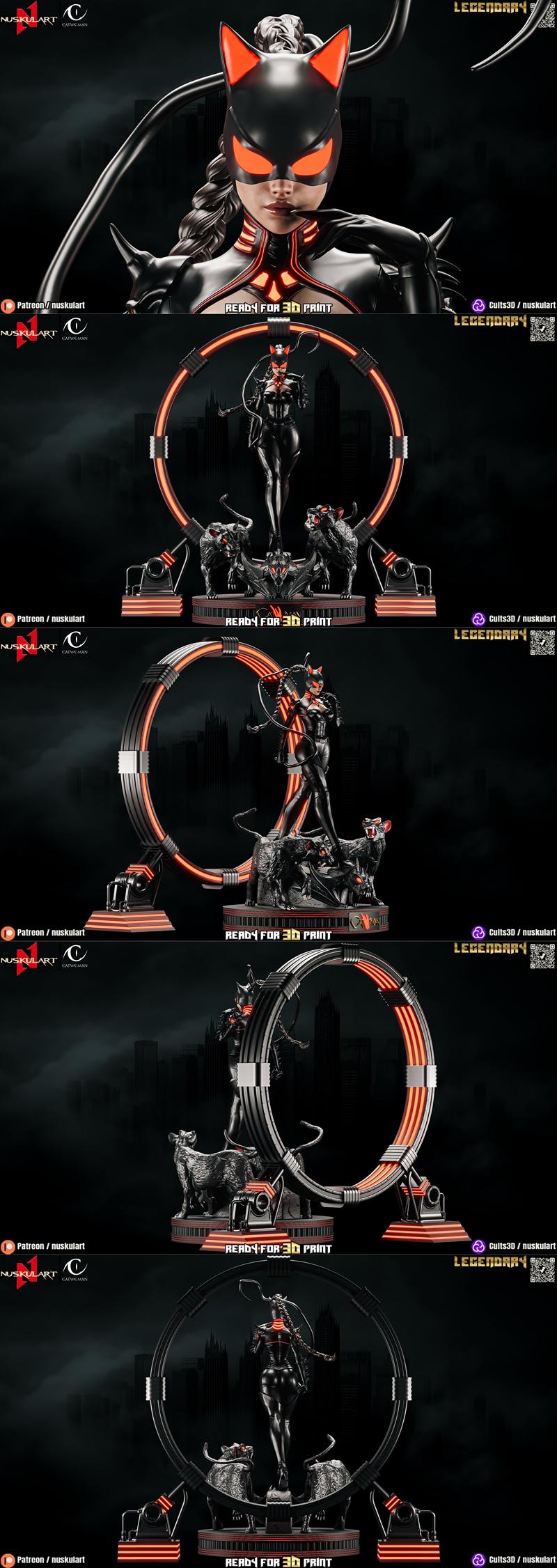 Nuskul Art – Catwoman – Vampire Hunter Edition – 3D Print Model STL